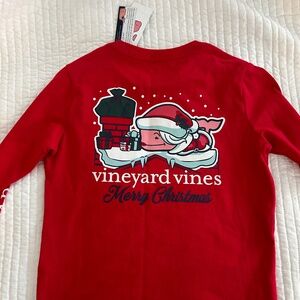 NWT girls Vineyard Vines holiday whale LS shirt